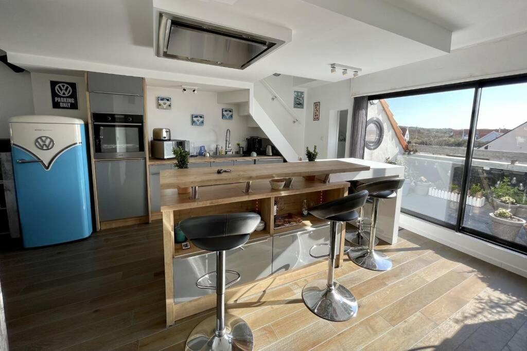 Duplex Avec Jacuzzi Vue Imprenable Sur La Baie De Wissant Apartman Kültér fotó