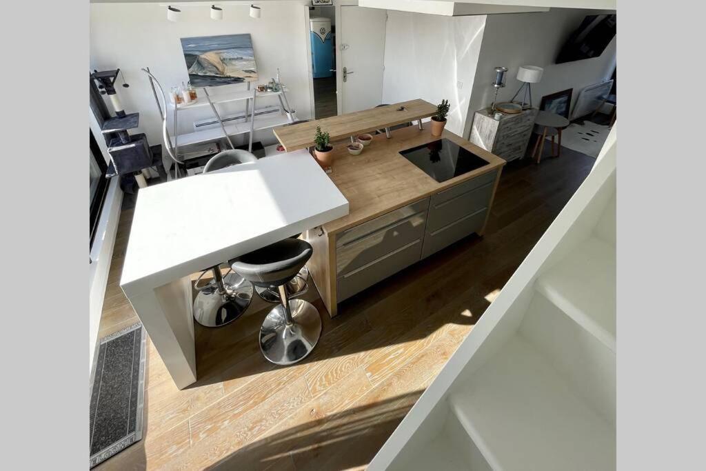 Duplex Avec Jacuzzi Vue Imprenable Sur La Baie De Wissant Apartman Kültér fotó